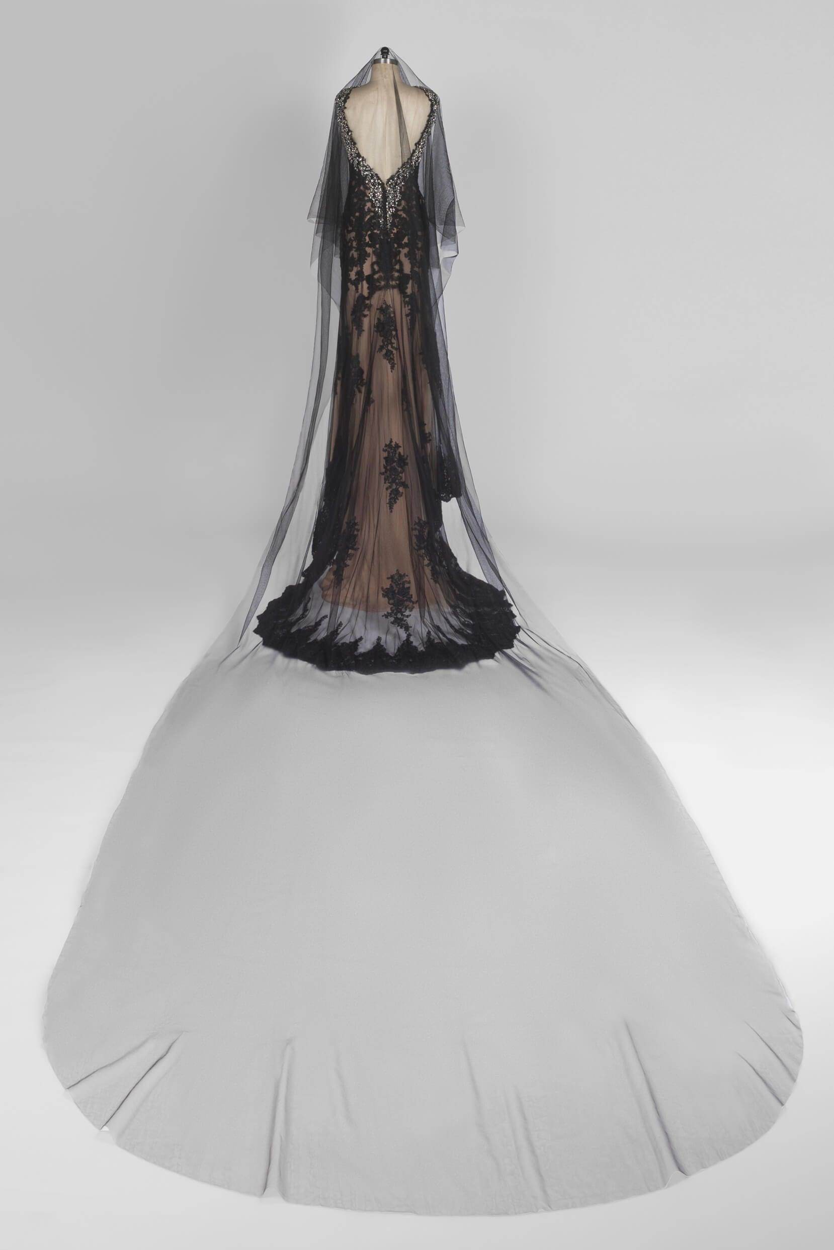 One-tier Cut Edge Tulle Chapel Veils with CV0279 - COCOMELODY